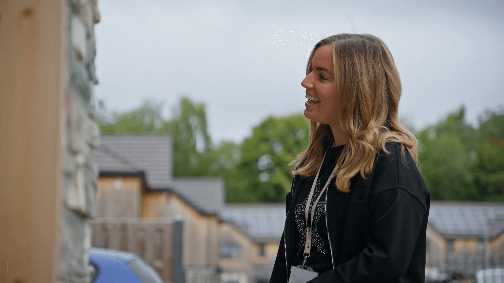 housing officer visiting a property