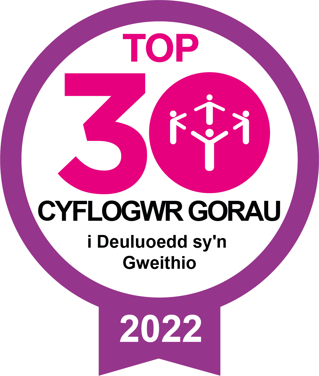 Top Employer logo 2022 in Welsh