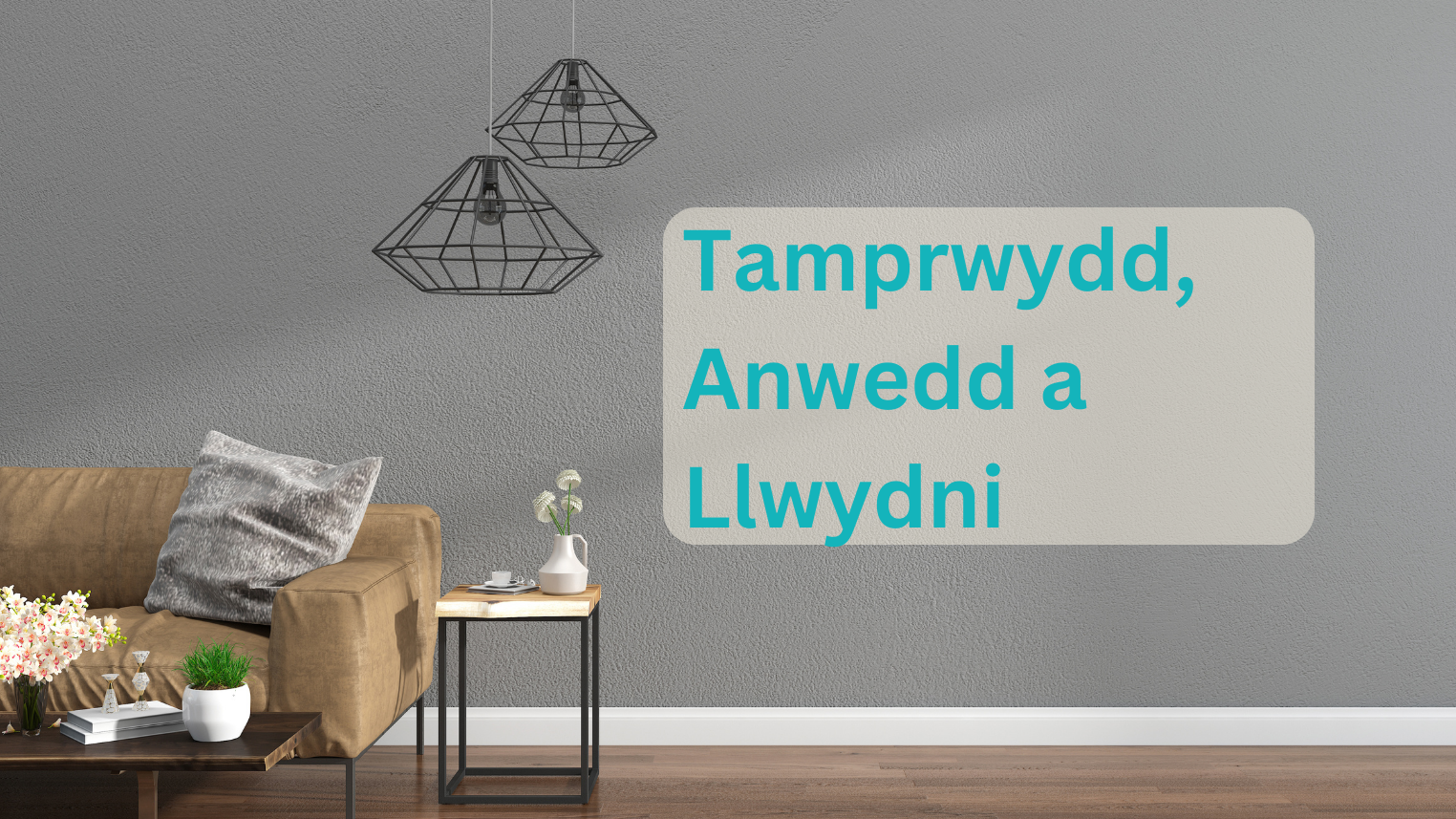 Ymgyrch tamprwydd a llwydni yn annog preswylwyr i roi adroddiad am broblemau yn brydlon