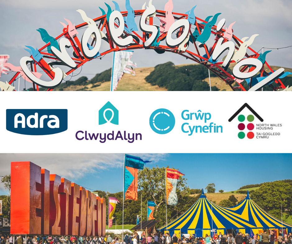 Dathlu Cymunedau: Pedair Cymdeithas Dai Leol yn arddangos gyda’i gilydd yn Eisteddfod 2025