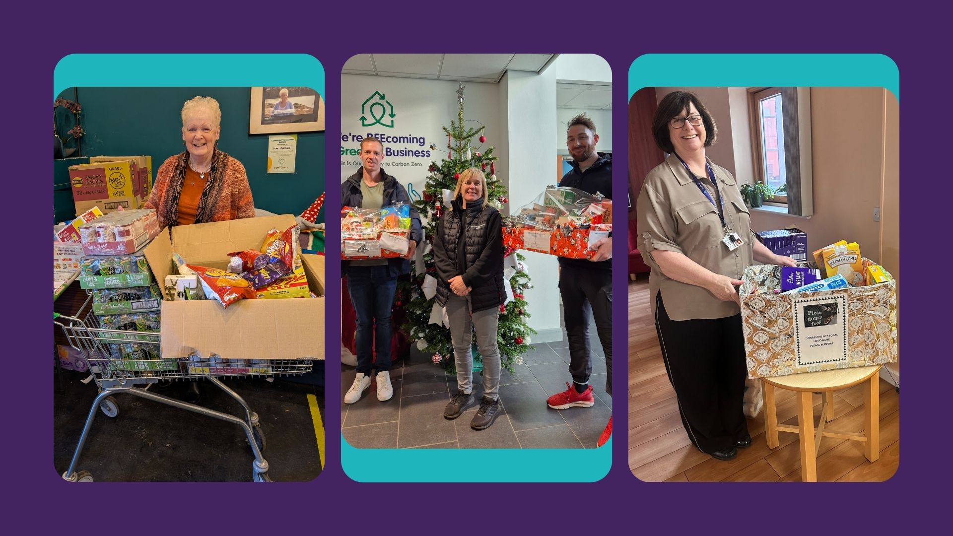 Cymdeithas Dai yn diolch i’r Gymuned am Gyfraniadau Hael gwerth dros £6,500 i Fanciau Bwyd