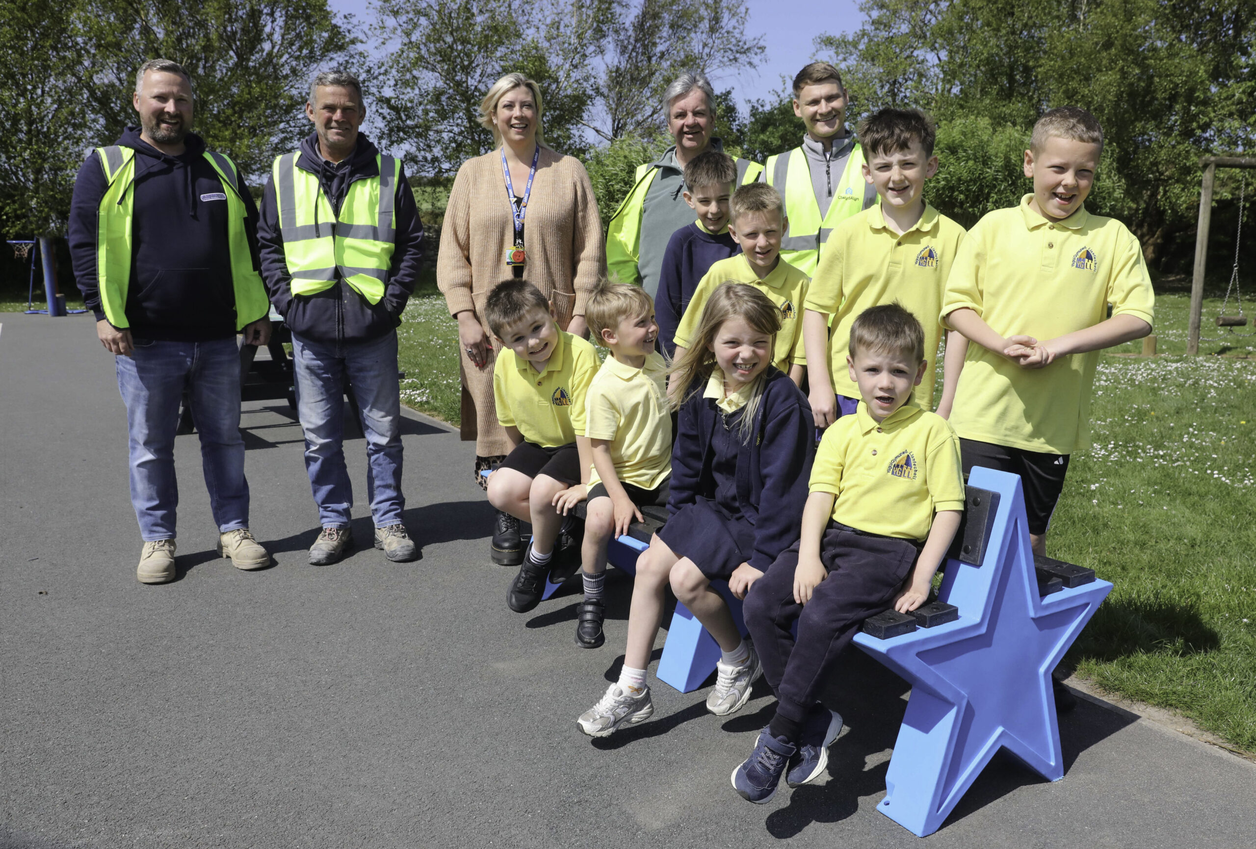 Ysgol ar Ynys Môn yn elwa ar brosiect Datblygu Cymunedol